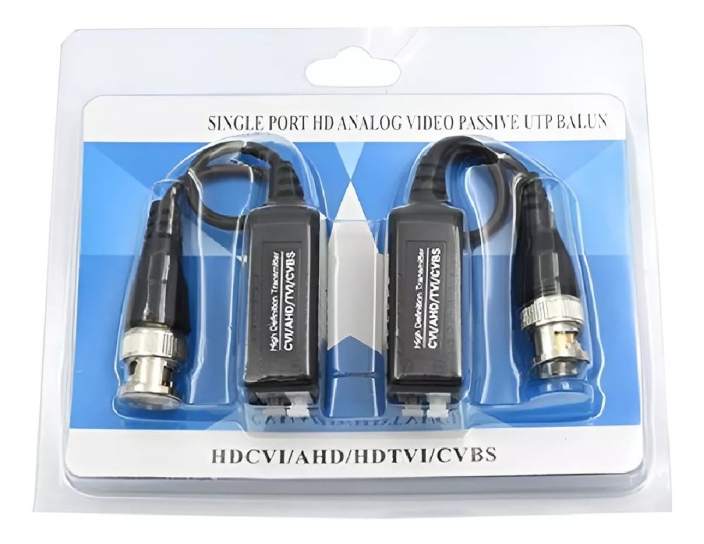 Balun Hd Para Camaras Blister x2 AHD/HDCVI/HDTVI